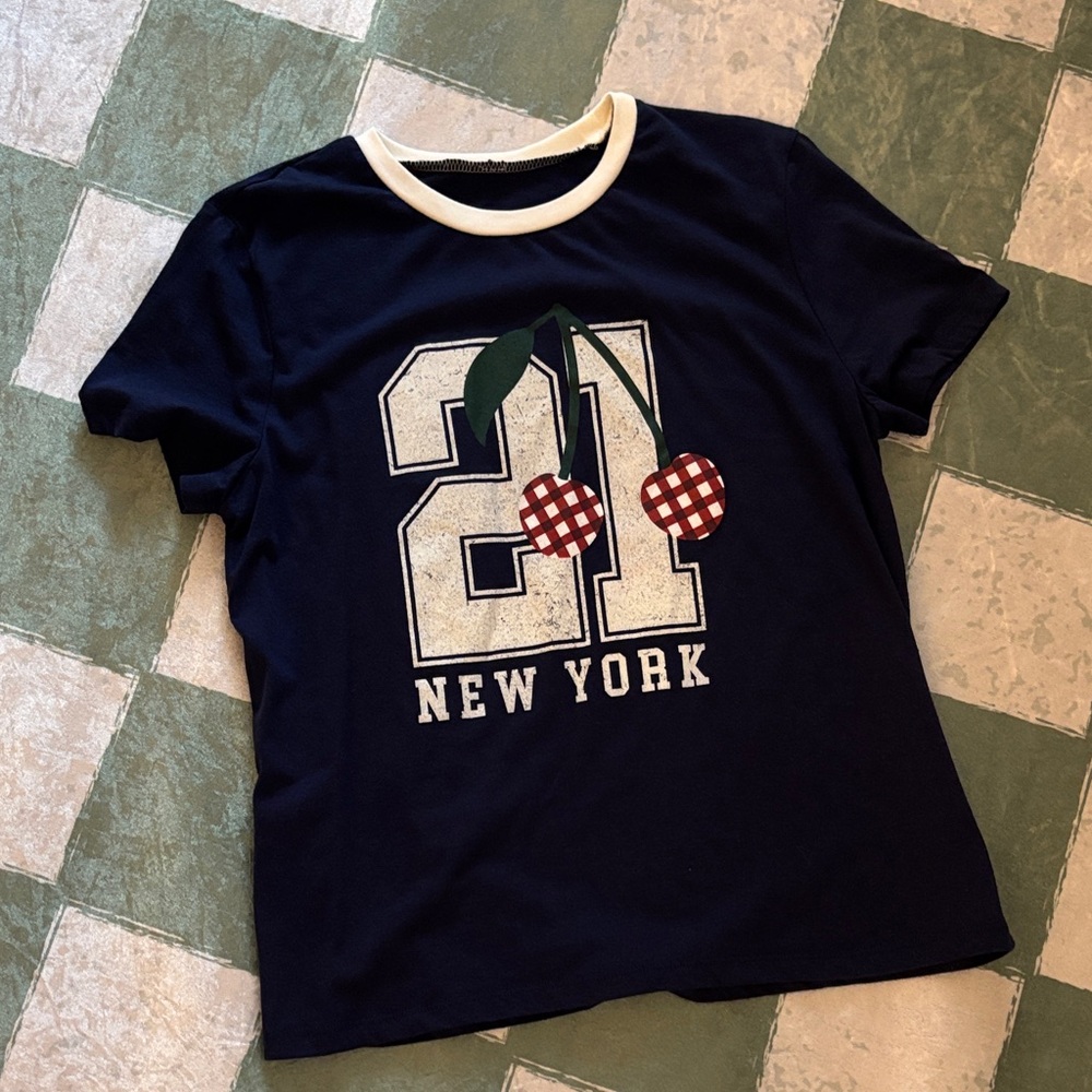 Navy Blue Graphic T-Shirt